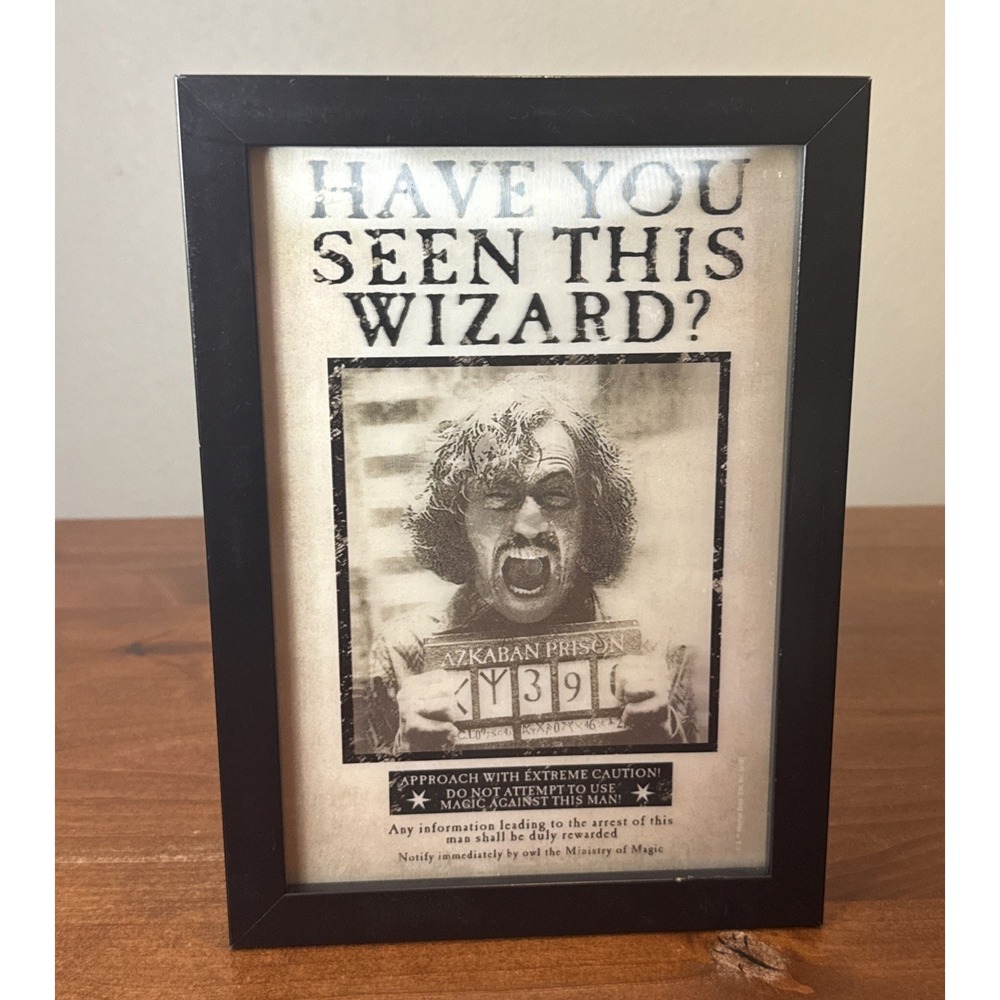Harry Potter Lenticular 8"x11" Sirius Black Framed Wanted Poster